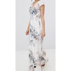 Little Mistress Romantic Button Front Maxi Dress